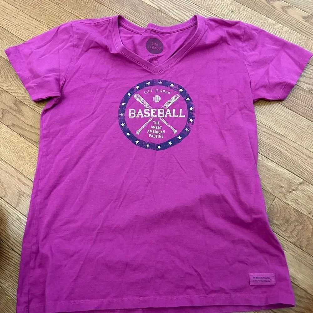 Life is Good Baseball Tshirt